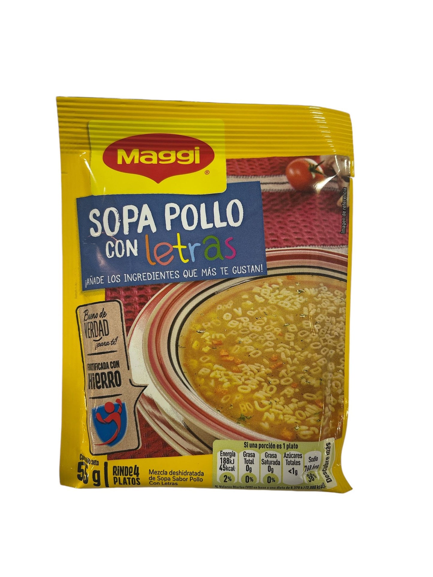 Sopa Maggi Sopa Pollo con Letras