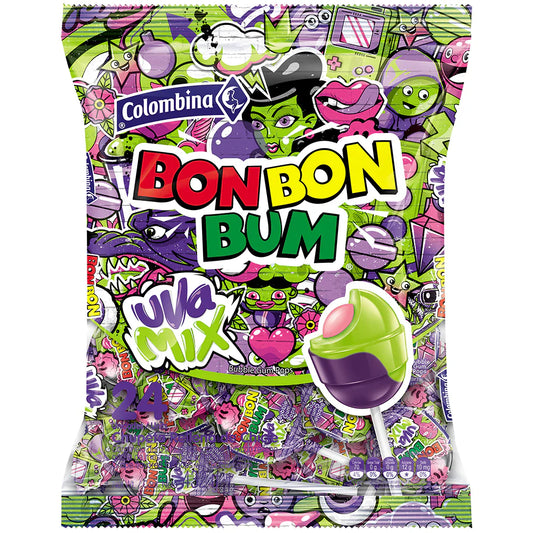 Bonbon Bum Uva Mix - Colombina