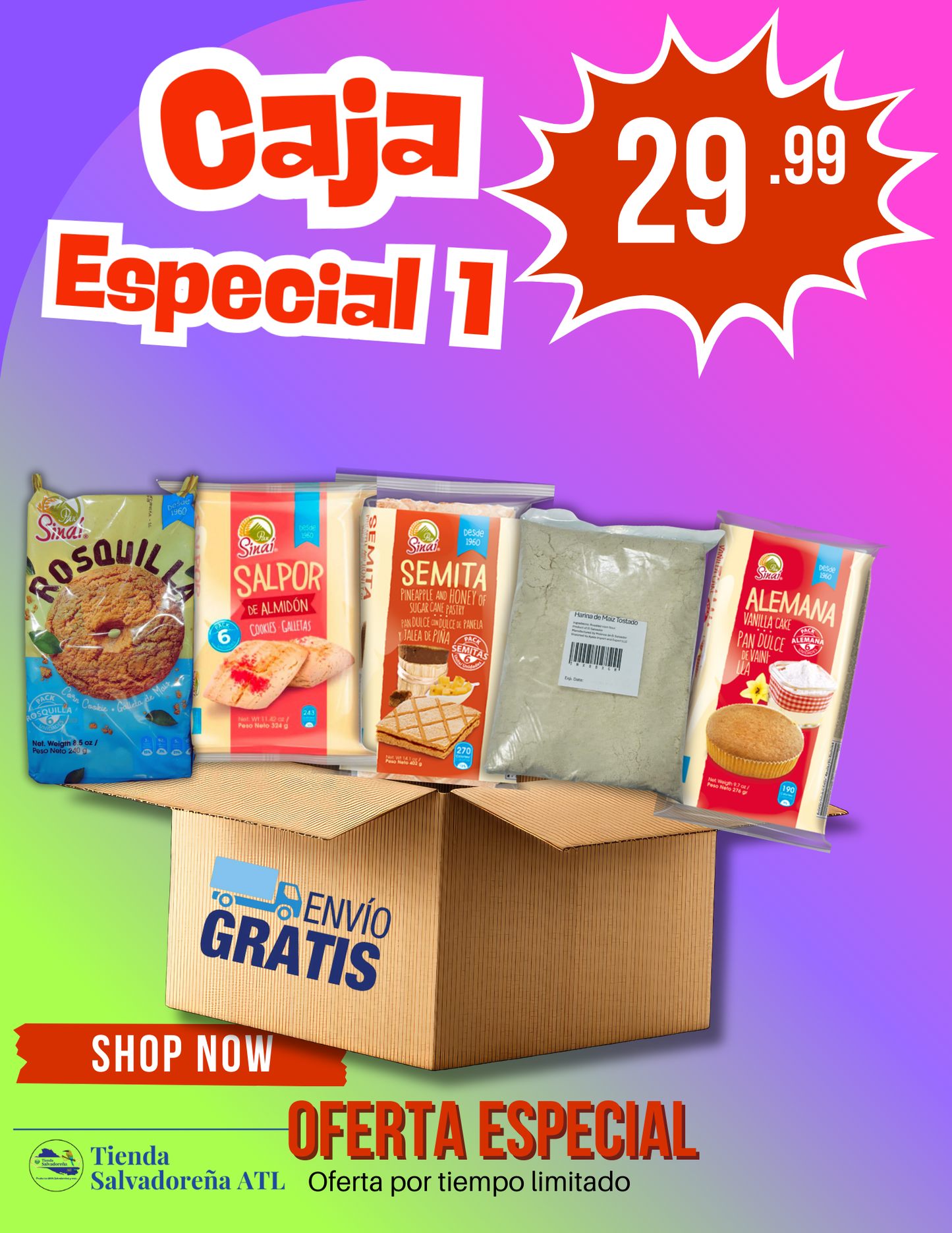 Caja Especial de Pan 1 - Con envio Gratis!