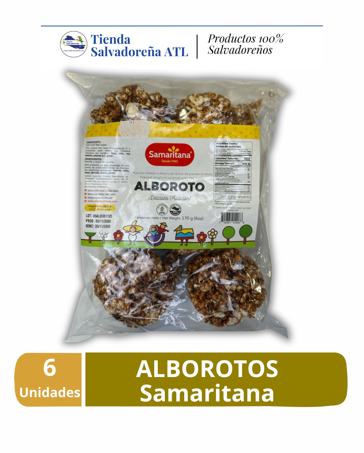 Alborotos 6 unidades - Samaritana