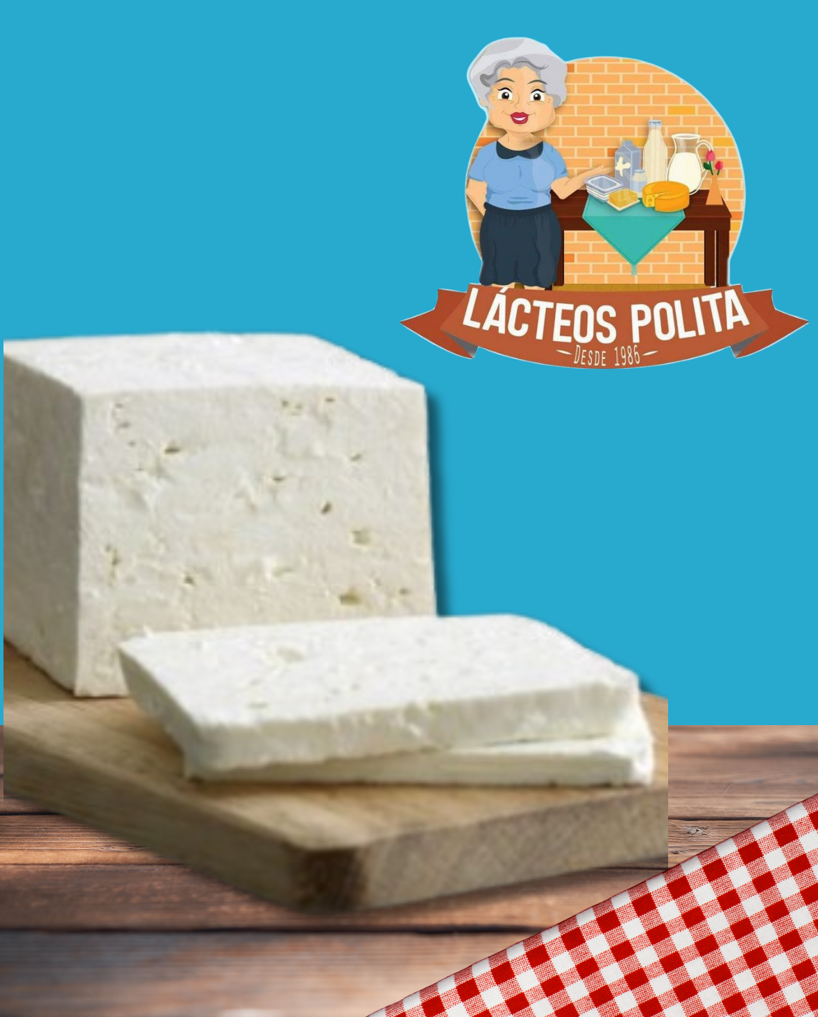 3 libras de Quesos de Lacteos Polita con envio Gratis