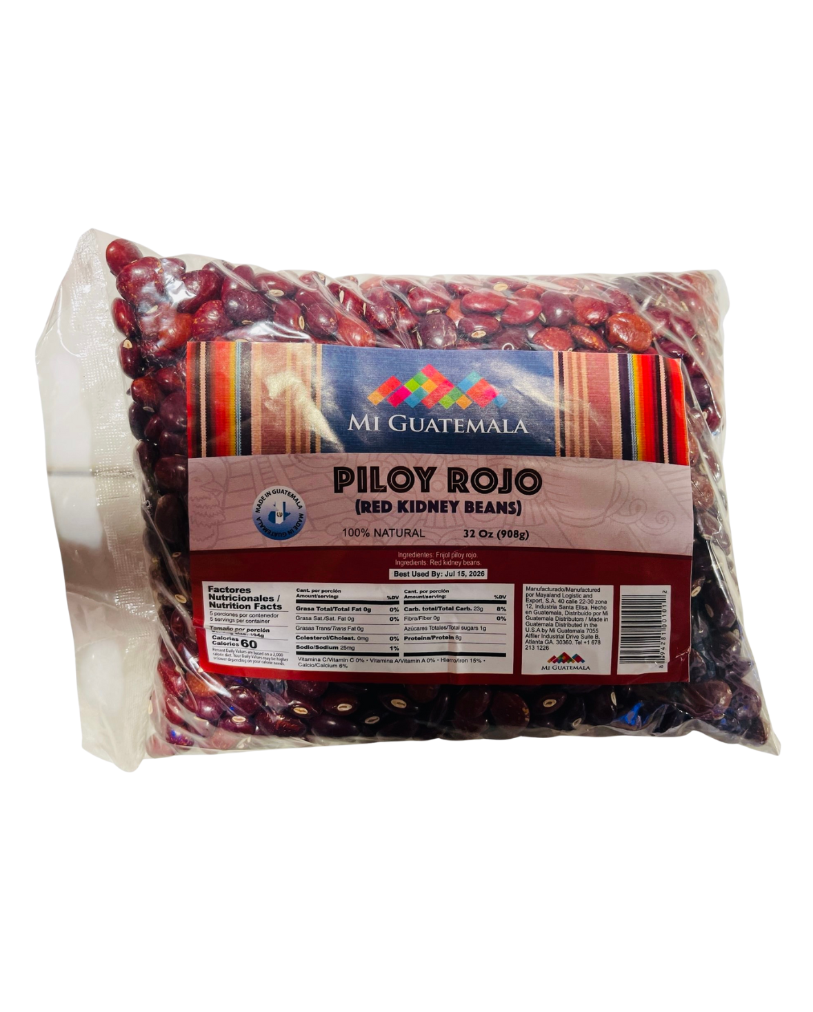 Mi Guatemala Frijol Piloy Rojo 32 oz