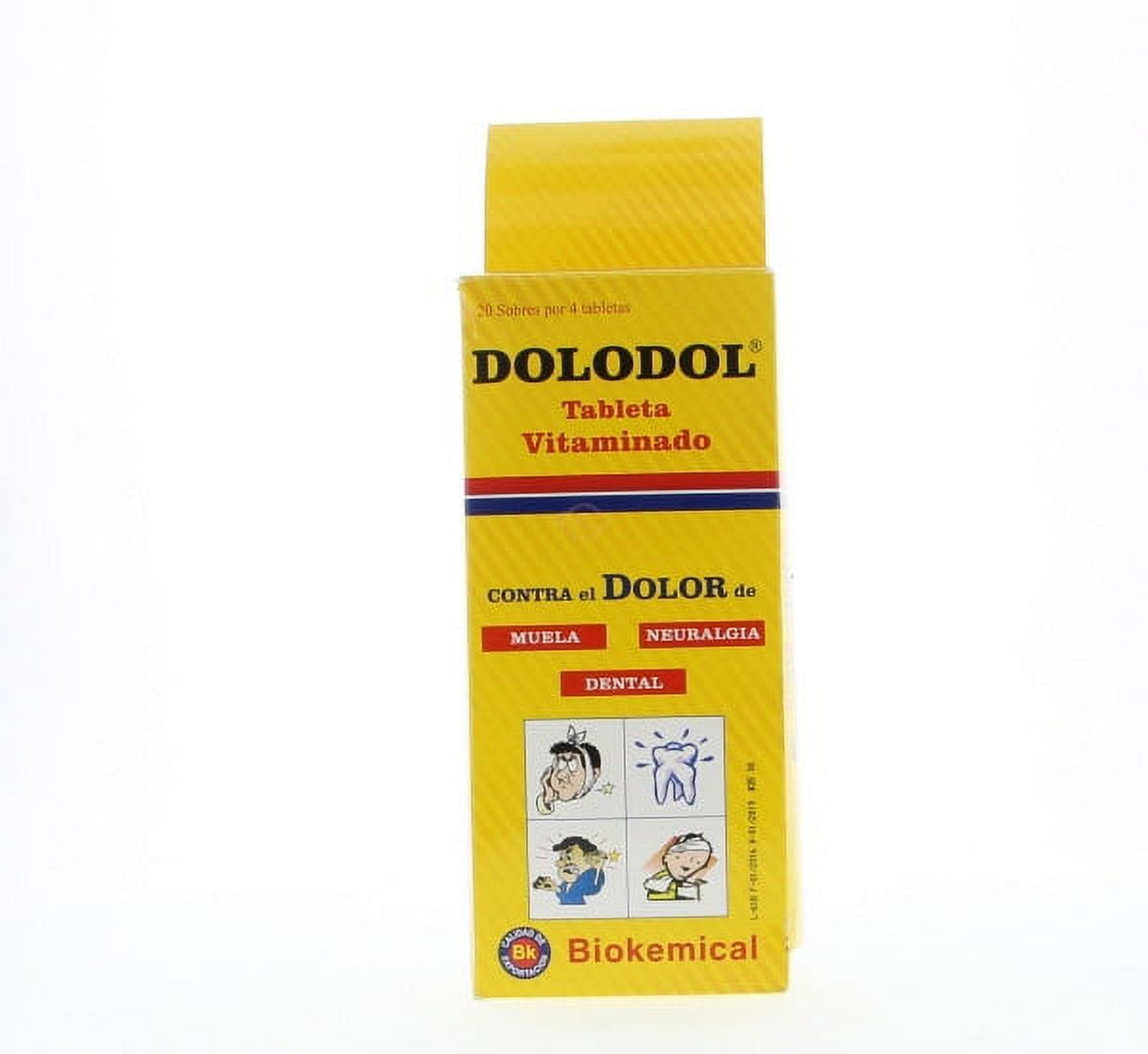DOLODOL tableta vitaminado 20 sobres por 4 tabletas