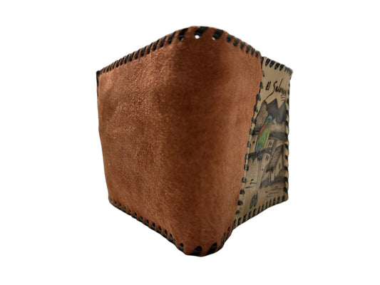 Billeteras de El Salvador con torogoz Cafe con beige