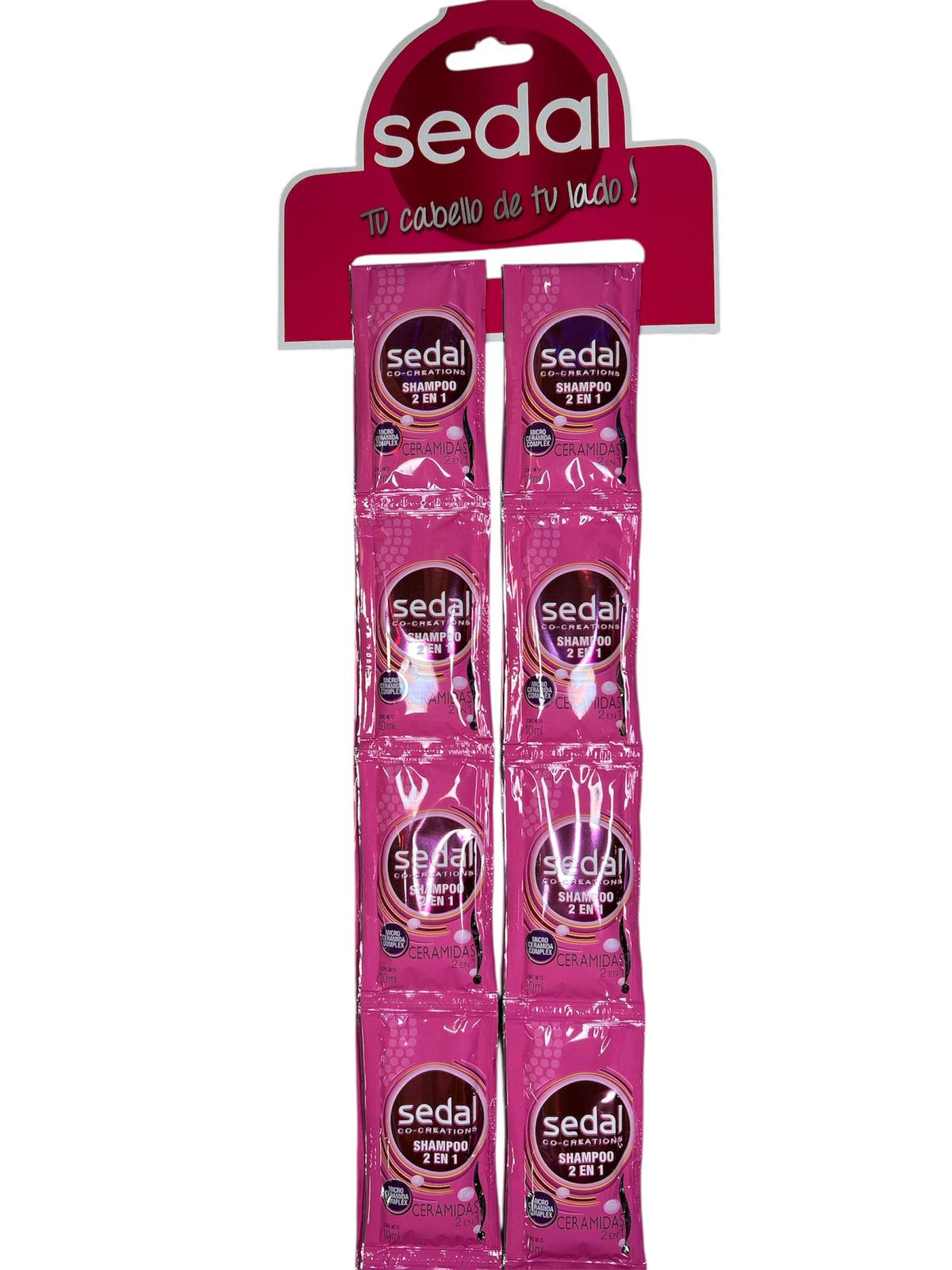 Shampoo Sedal Ceramidas 2 En 1 - Paquete Con 14 Sobres