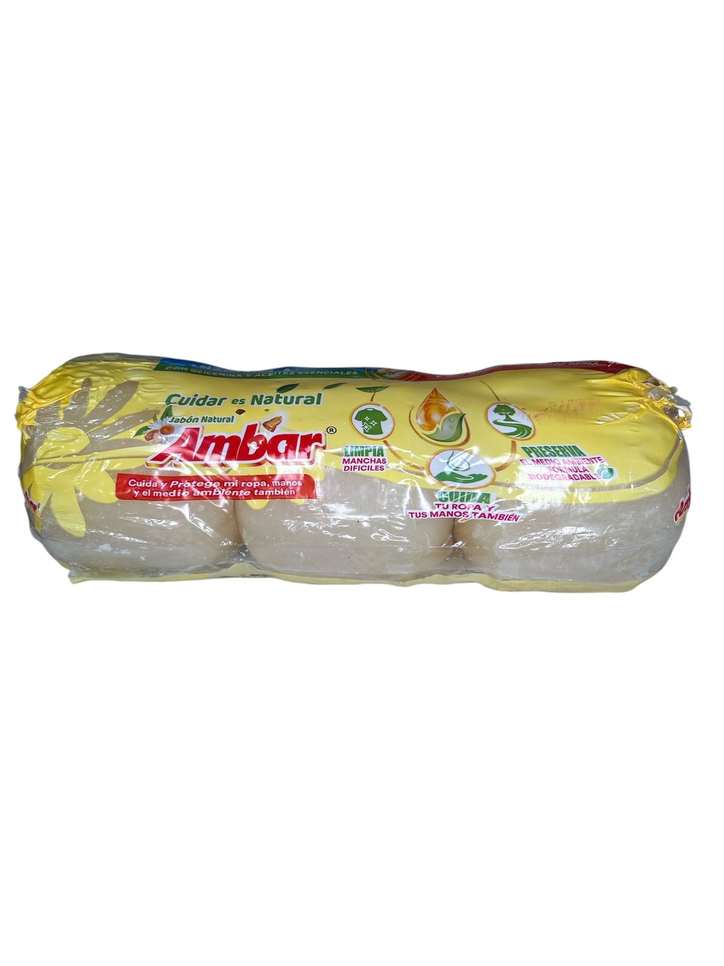 Jabón Ambar Manzanilla 3 Unidades - 900 g