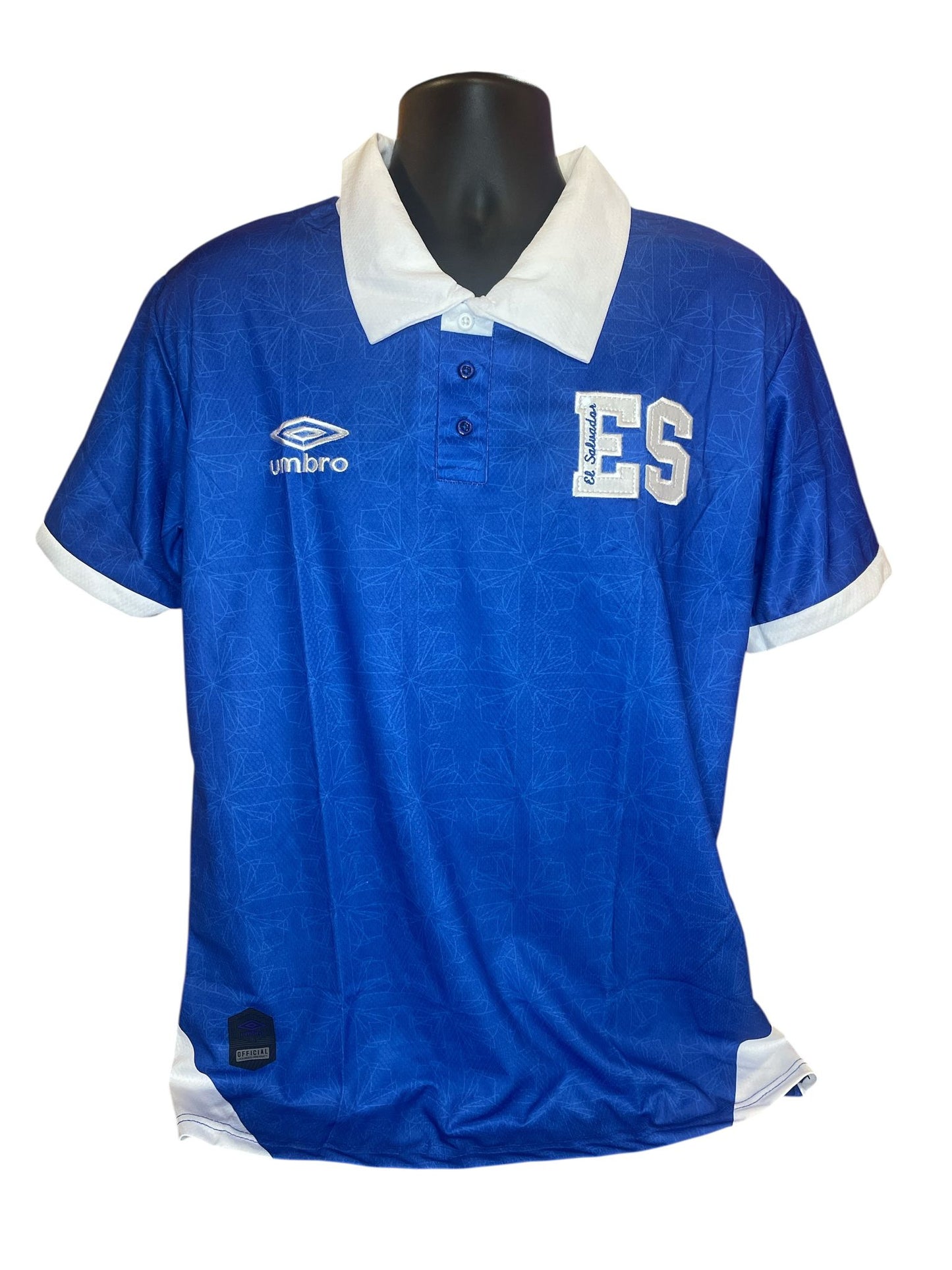 Camisa Azul tipo Polo de El Salvador