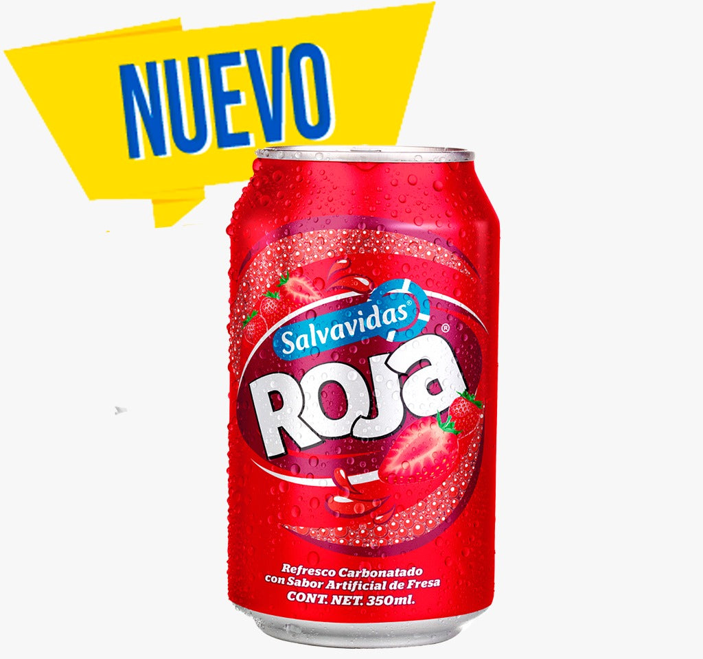 Gaseosa Salvavidas sabor Fresa - 11.8 oz Lata