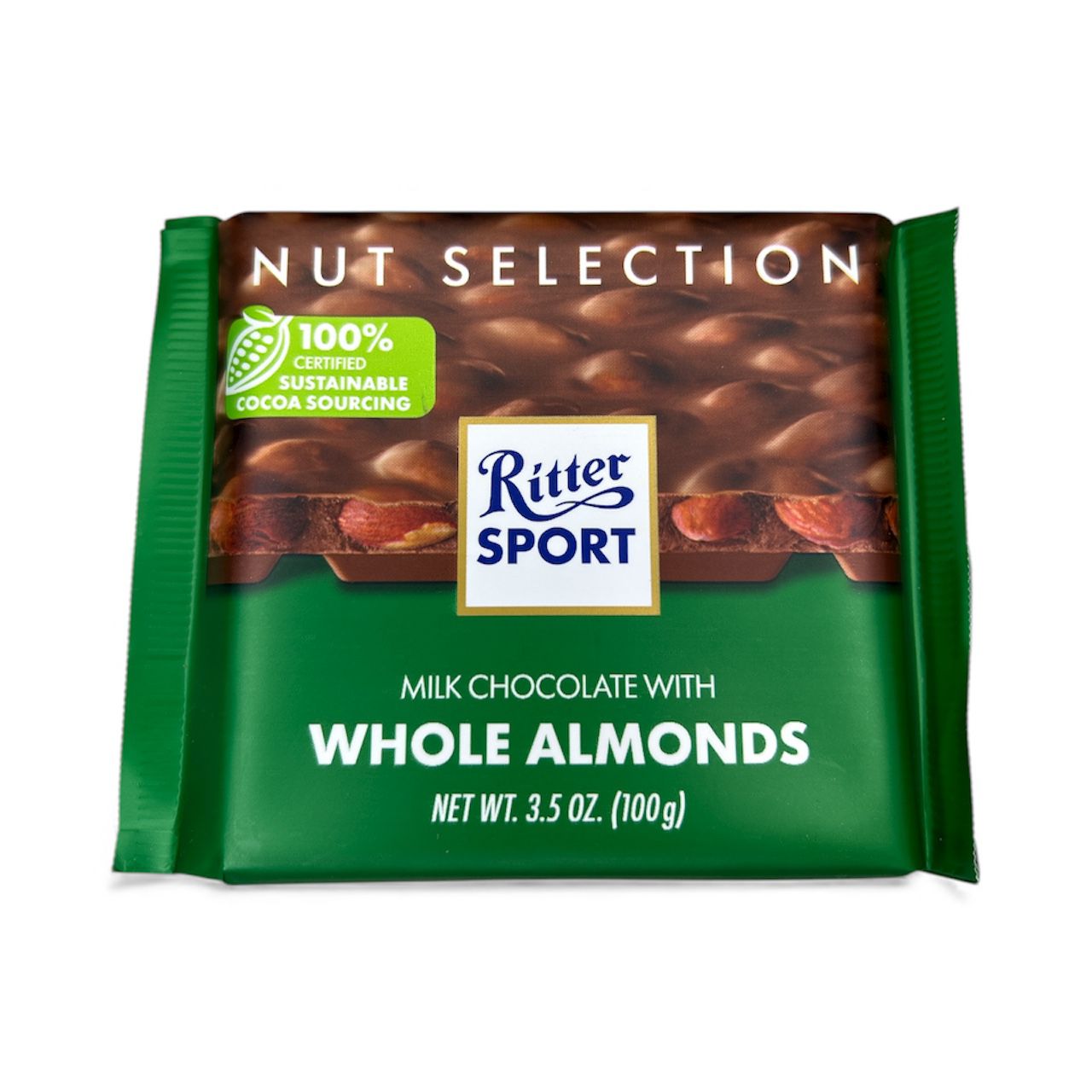 Barra de Chocolate con leche y almendras -Ritter Sport