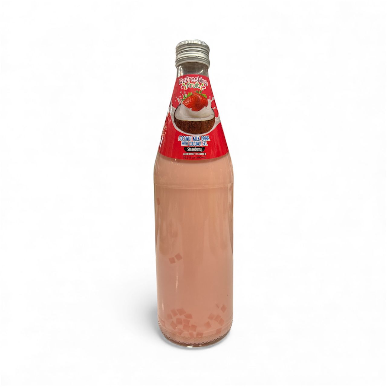 Leche de Coco y Fresa con Gelatina de Coco 490 ml
