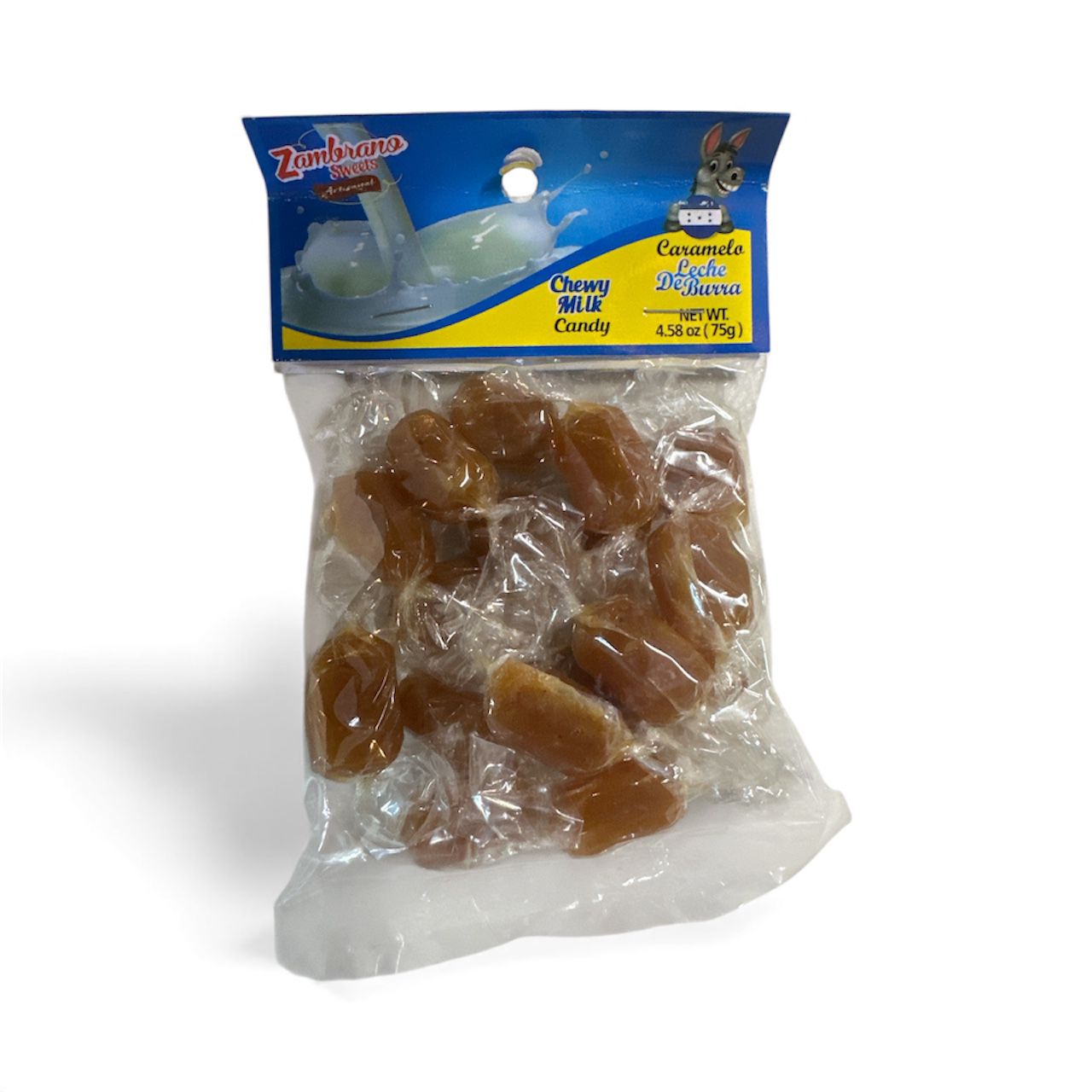 Caramelos de Leche de Burra 75g - Dulces Artesanales Zambrano