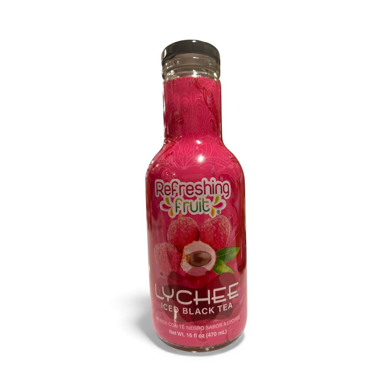 Bebida con Te negro sabor a Lychee 470 ml - Refreshing Fruit