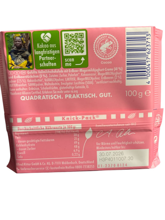 Chocolate Erdbeer Joghut - Ritter Sport