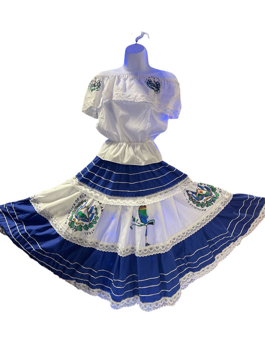 Traje Tipico de El Salvador - 2 piezas