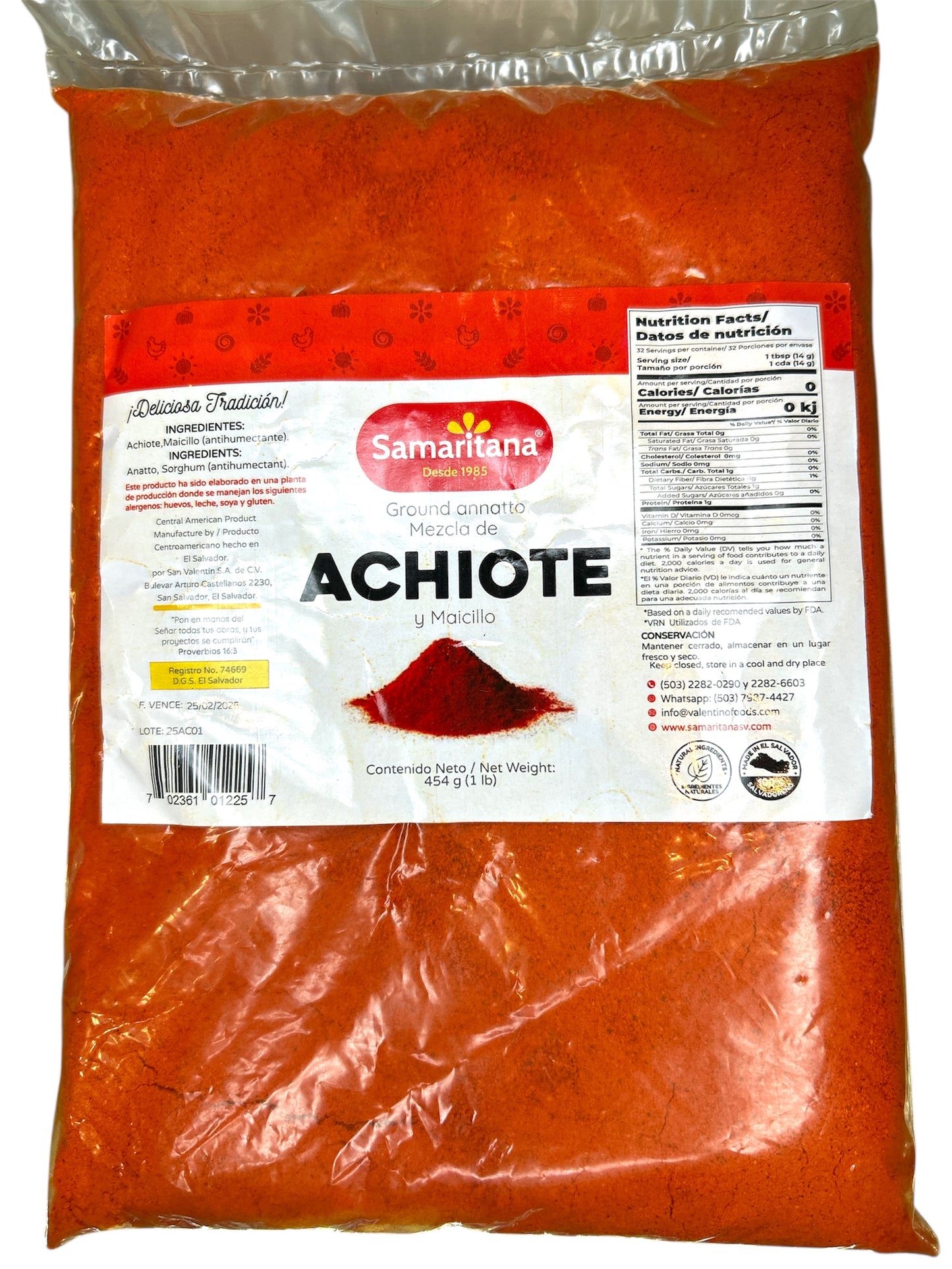 Achiote Samaritana 16 oz