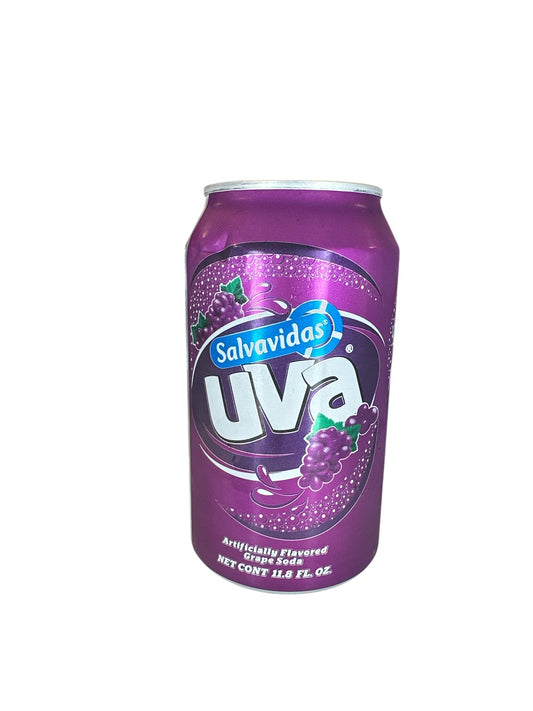 Gaseosa Salvavidas sabor Uva - 11.8 oz Lata