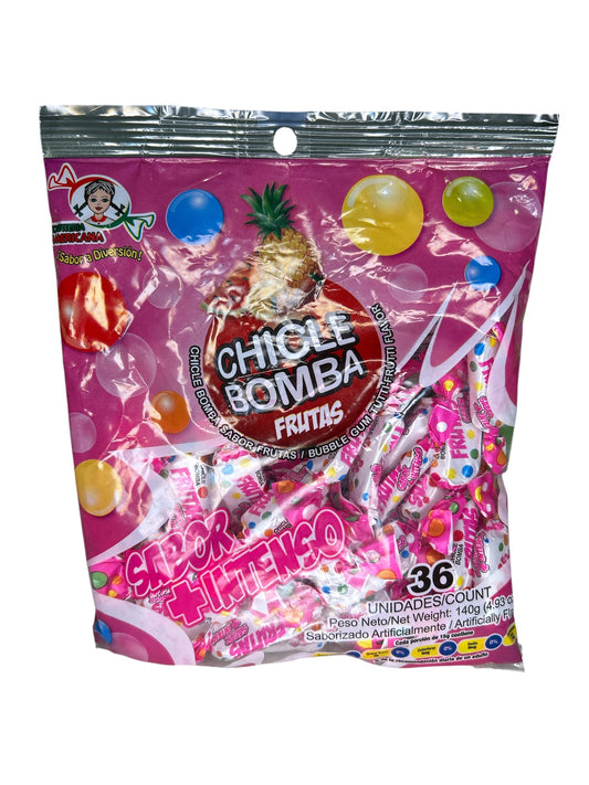 Chicle Bomba Frutas - Confiteria Americana
