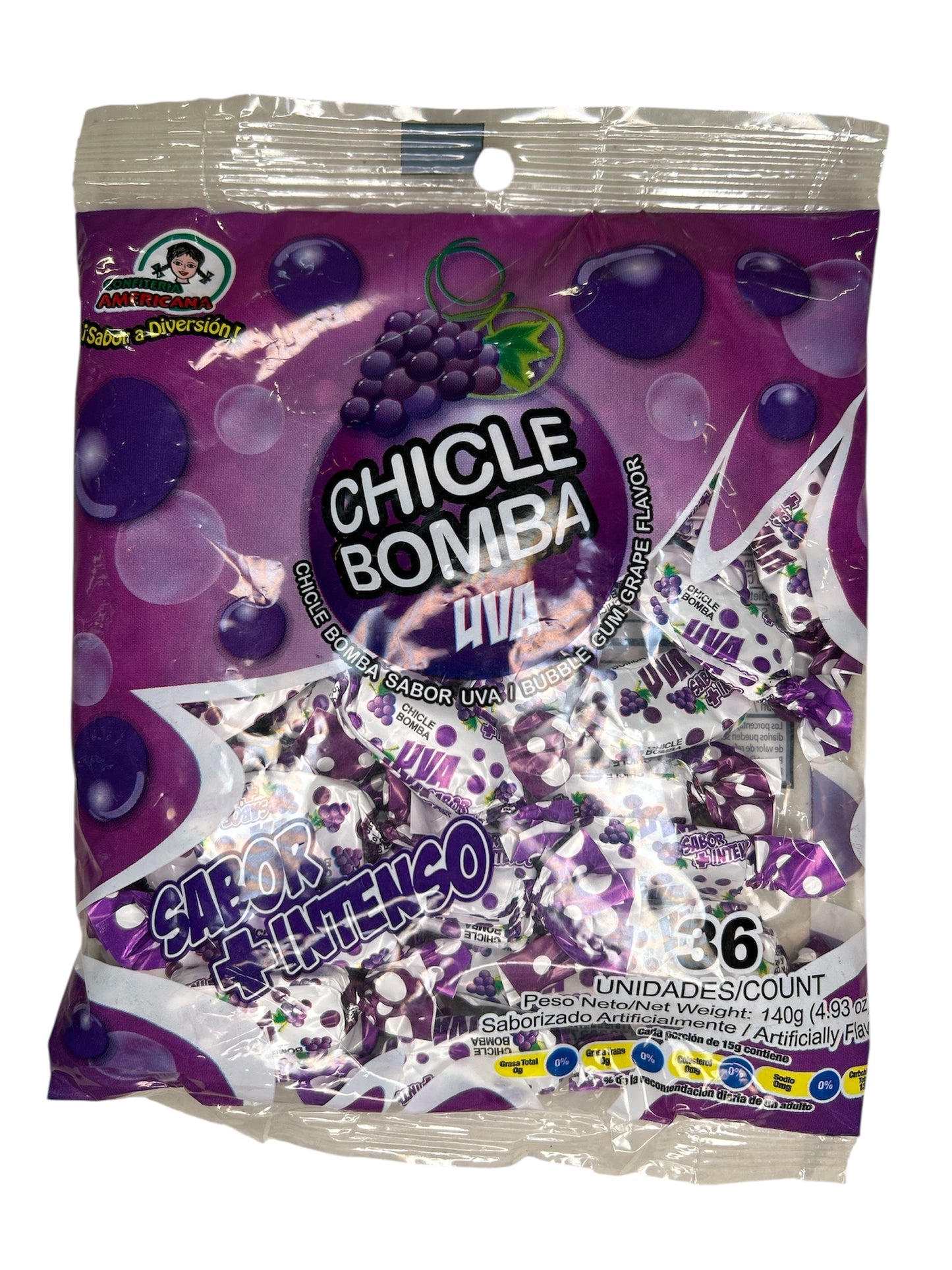 Chicle Bomba Uva - Confiteria Americana