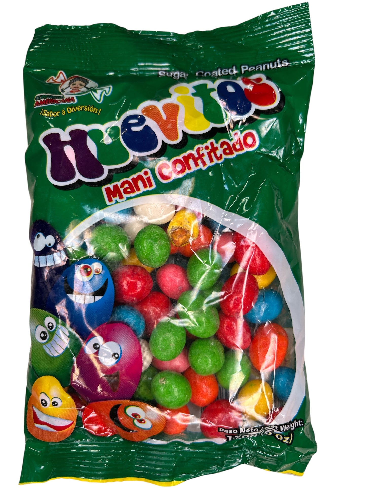 Huevitos (mani confitado) bolsa verde - Confiteria Americana