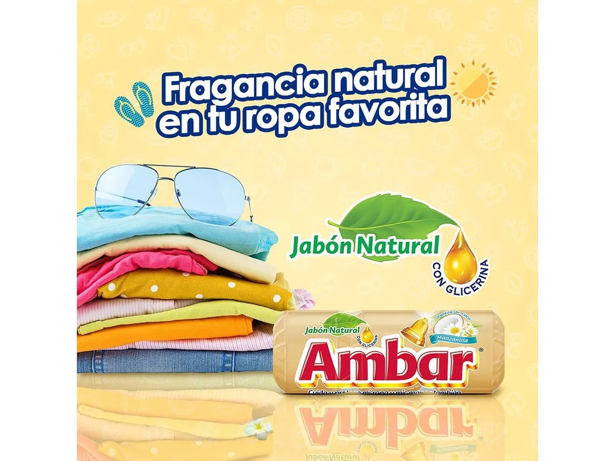 Jabón Ambar Manzanilla 3 Unidades - 900 g