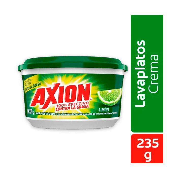 Lavaplatos Axion Limon en crema  - 235 gr