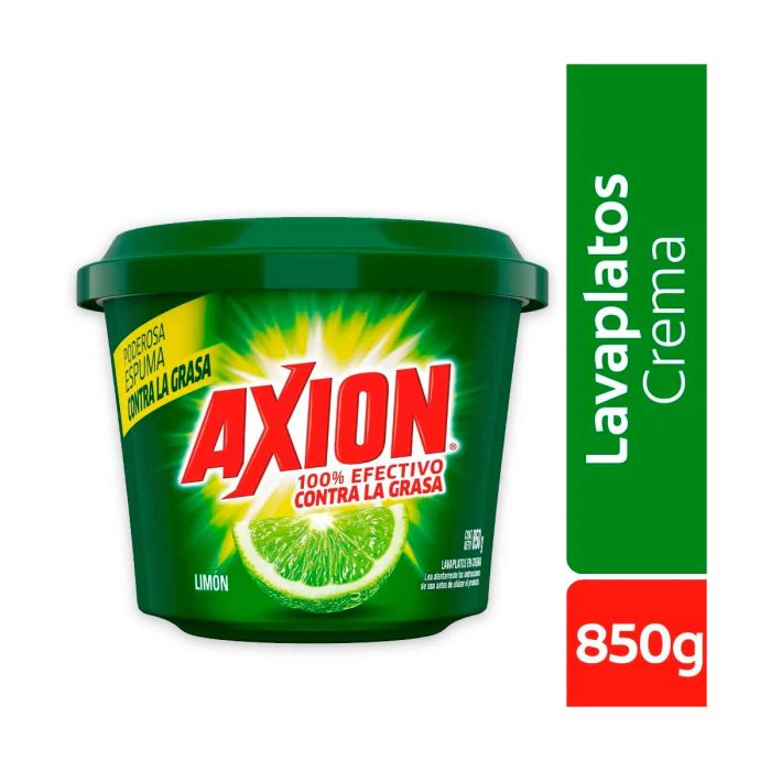 Lavaplatos Axion Limon en crema  - 850 gr