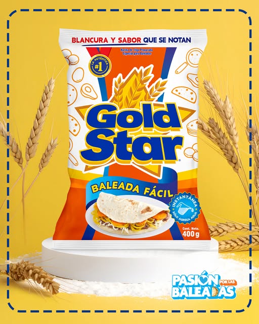 Harina Gold Star Baleada Fácil