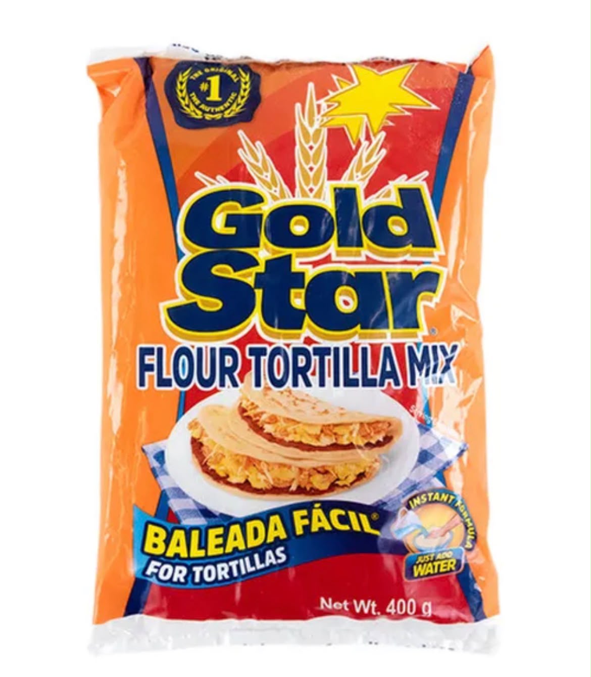 Harina mix tortilla para Baleadas Gold Star