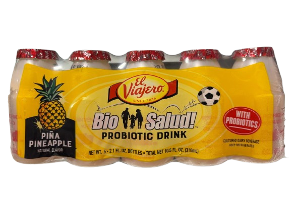 Probiotico sabor piña El Viajero 310 ml.