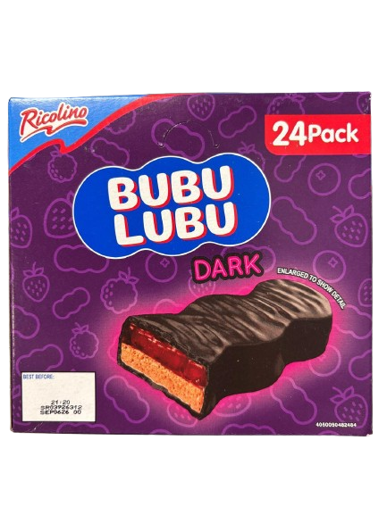 Dark Chocolate with Strawberry and Marshmallow Bubu Lubu 24 pack