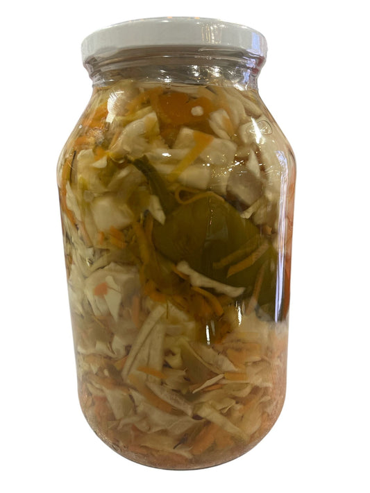 Curtido de repollo en salmuera