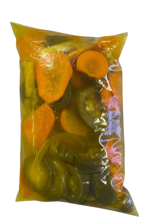 Curtido de jalapenos en bolsa grande