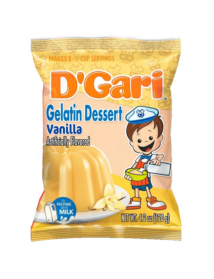 Gelatina en leche de vainilla D´Gari 120g