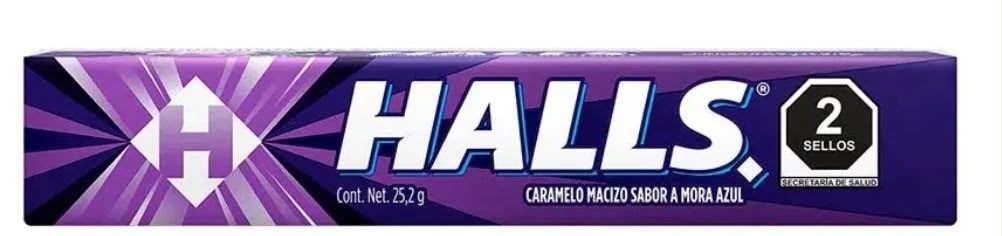 Halls sabor mora
