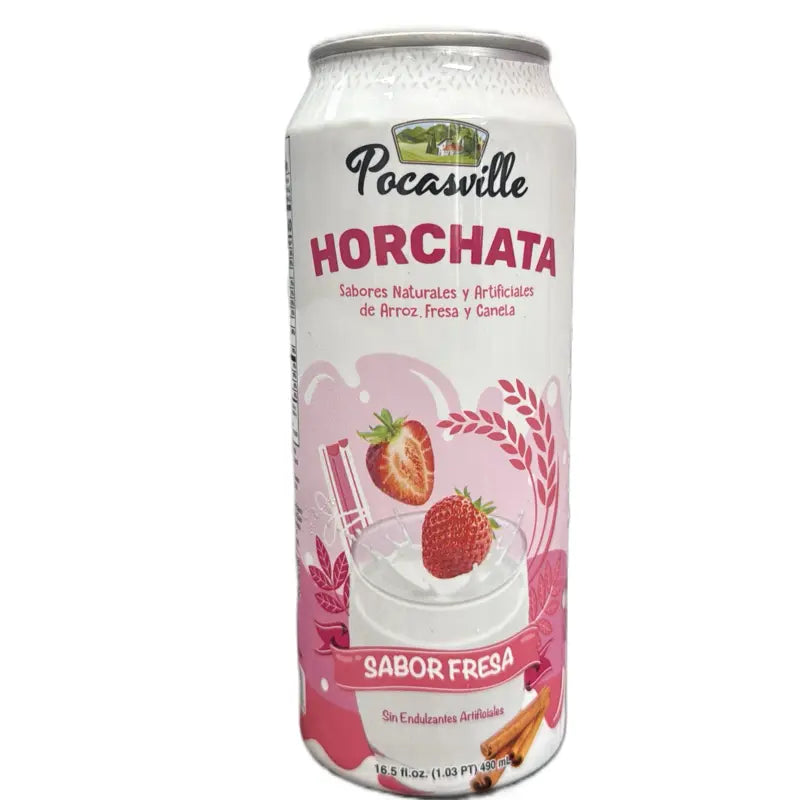 Horchata de Arroz sabor Fresa 490ml Pocasville