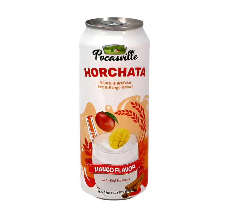 Horchata de Arroz sabo MANGO 490ml. Pocasville