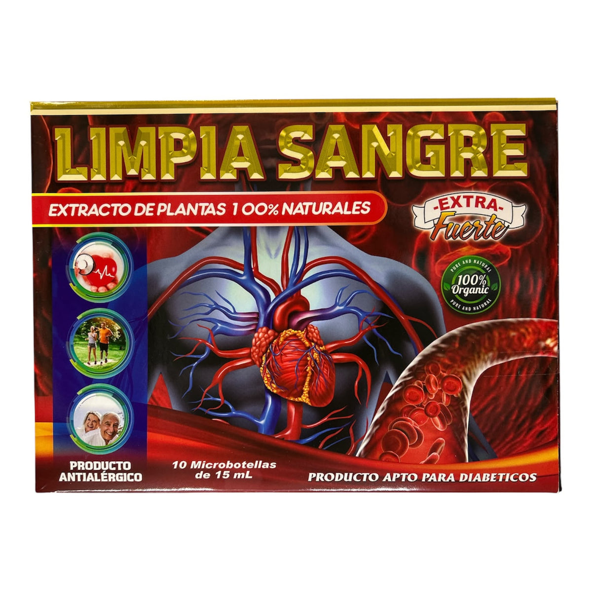 Limpia sangre 10 microbotellas de 15ml