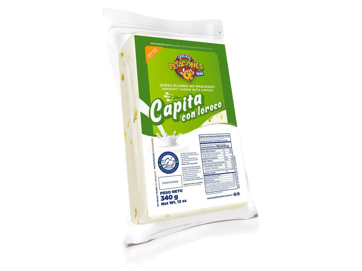 Queso capita con Loroco - Petacone Duroblando
