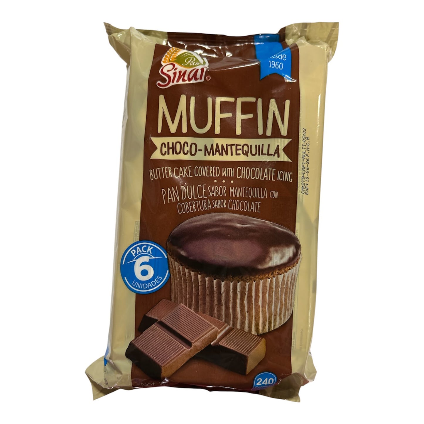 Muffin choco mantequilla
