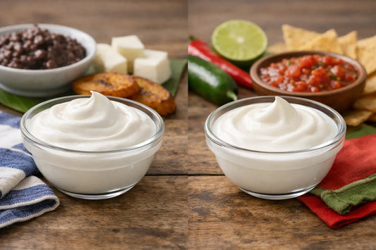 Crema salvadoreña versus mexicana: diferencias