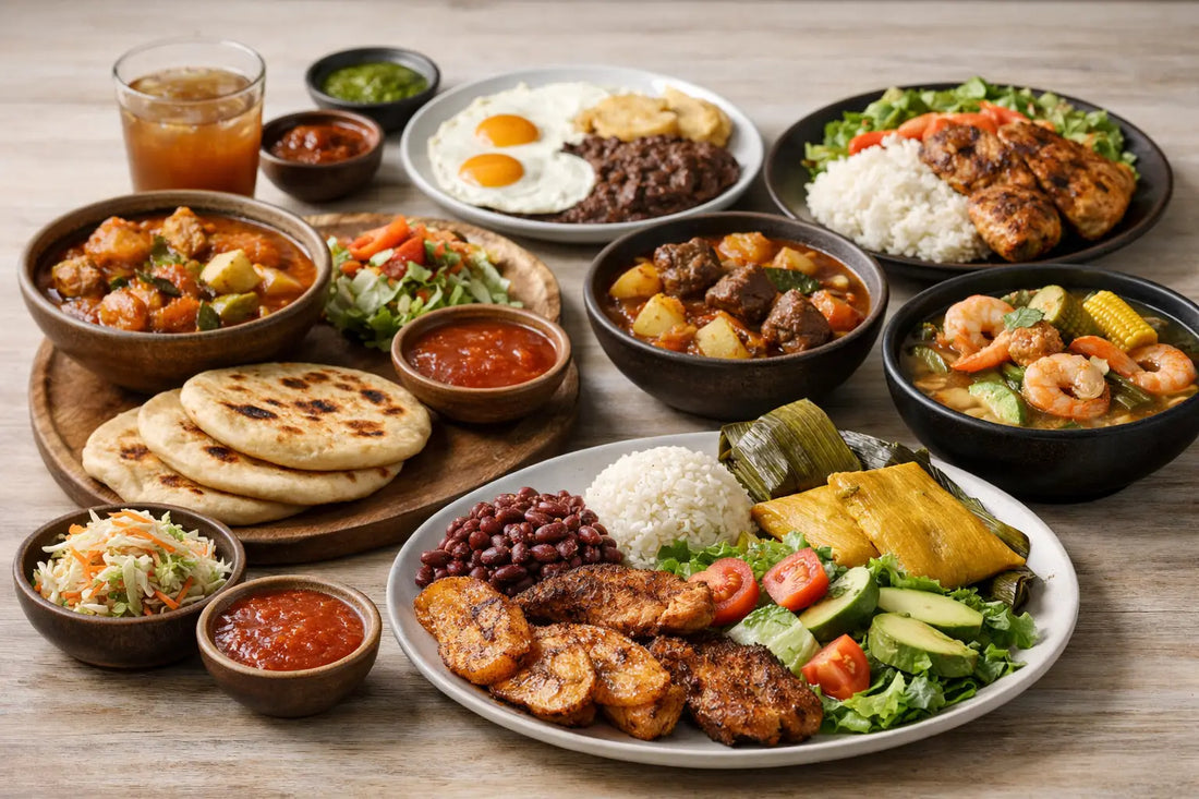 Ejemplo de menú salvadoreño semanal fácil