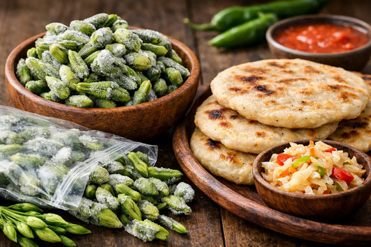 Loroco congelado para pupusas y cocina salvadoreña