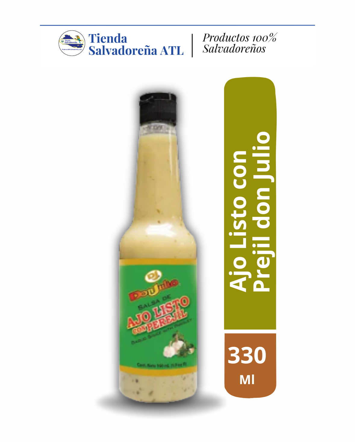 Salsa de Ajo Listo con Perejil 330 ml - Don julio