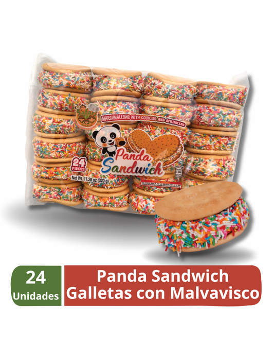 Panda Sandwich Galletas con Malvavisco 24 unidades