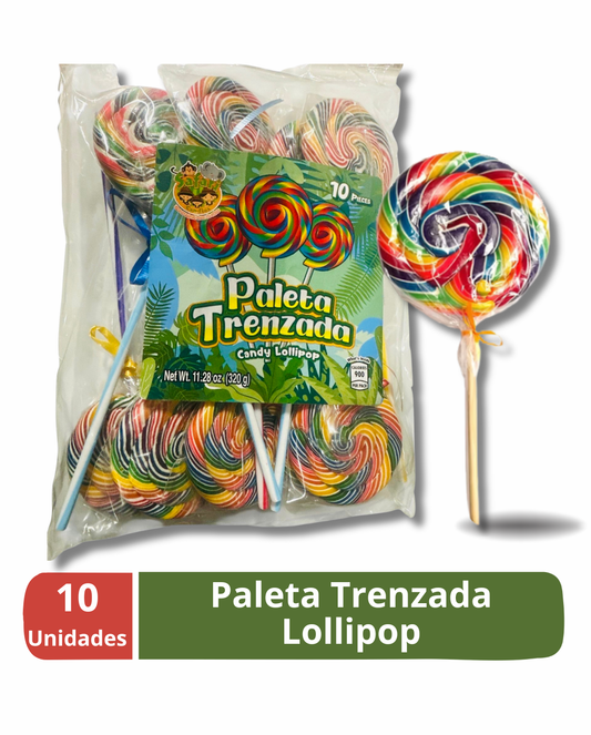 Paleta Trenzada 10 unidades