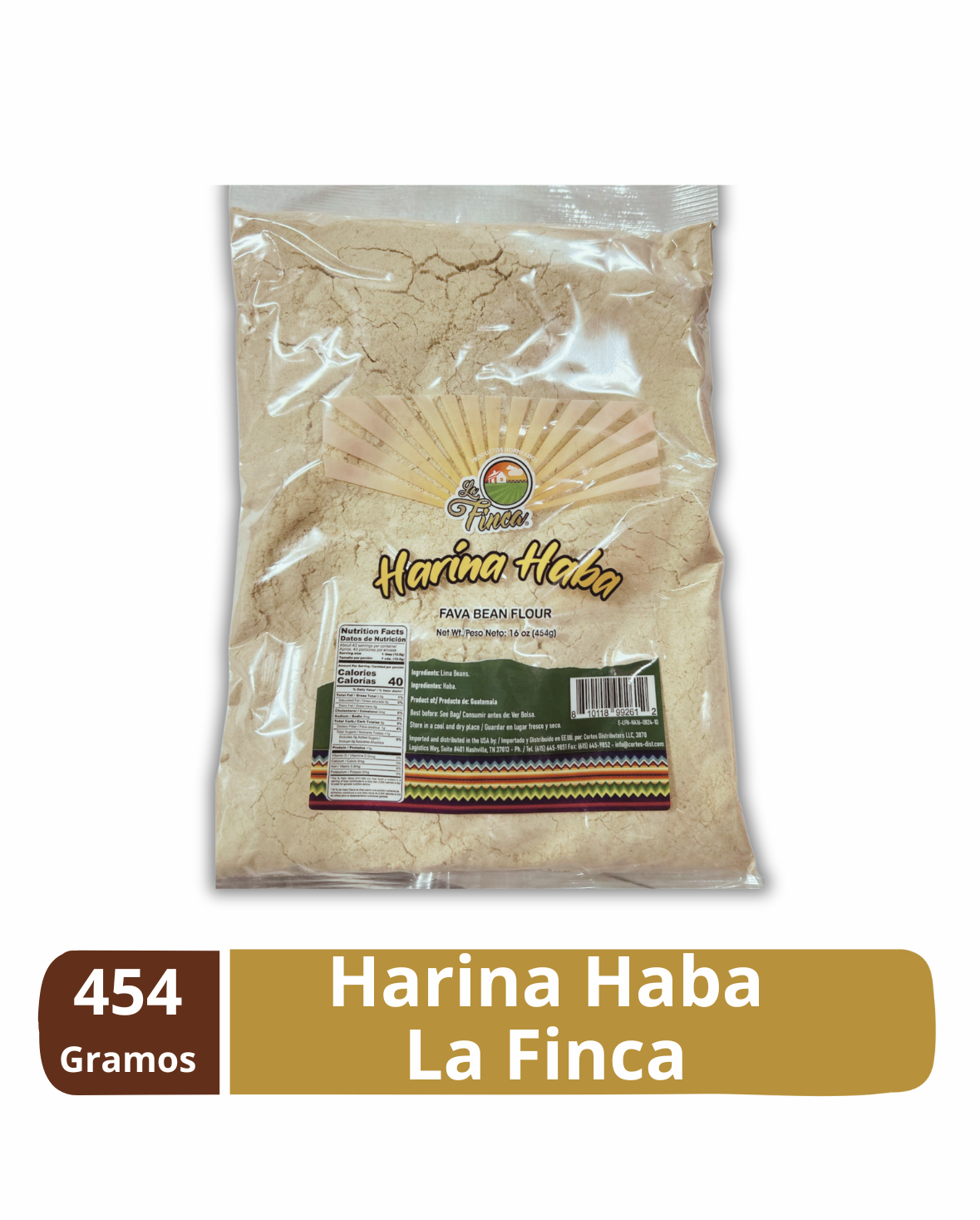 Harina Haba 454 gr - La Finca