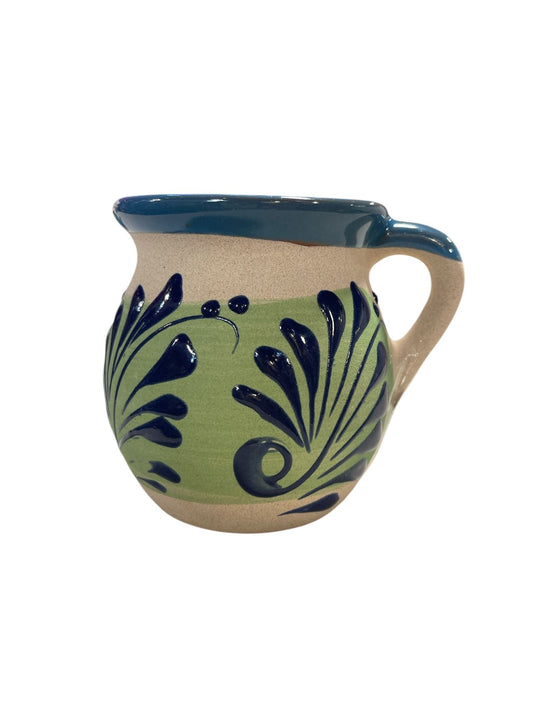 Taza de Barro Azul-Verde