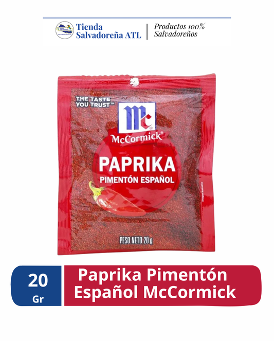 Paprika Pimentón Español 20 gr | McCormick