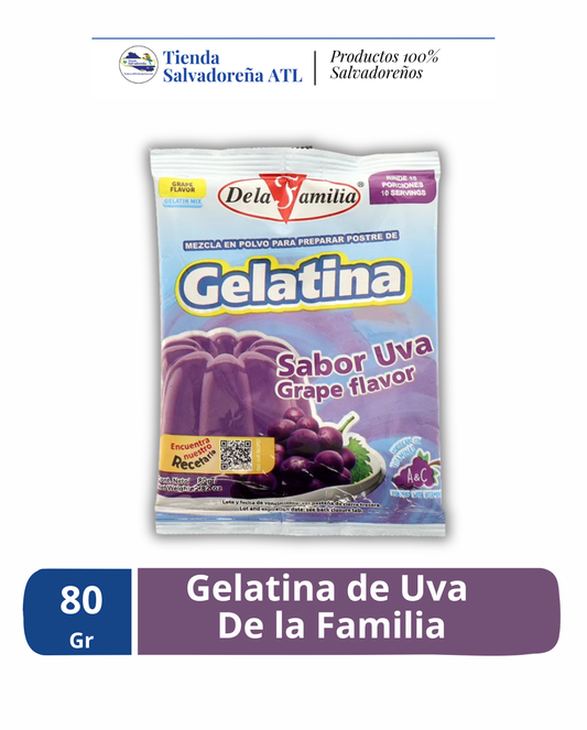 Gelatina de Uva 80gr - De la Familia