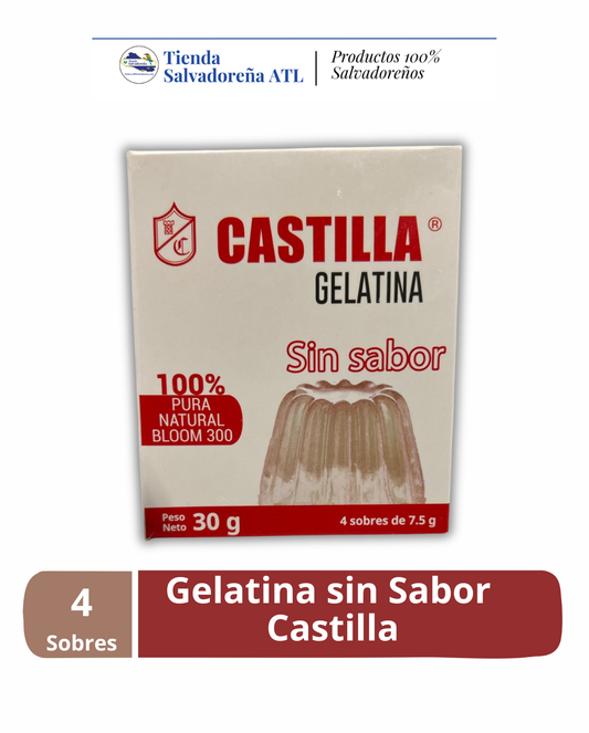 Gelatina sin Sabor 4 sobres - De la Familia